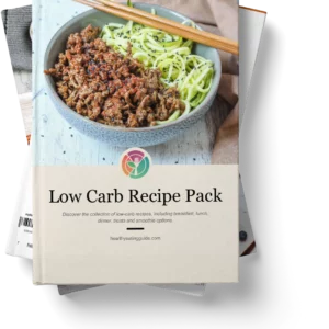 Low Carb Recipe Pack hard cover book stack