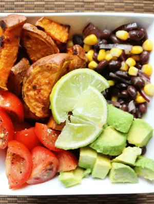 Mexican Salad With Roasted Sweet Potato