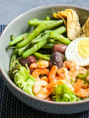 Nicoise Salad With Grilled Shrimps