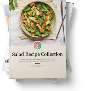 Salad Recipe Pack hard cover book stack