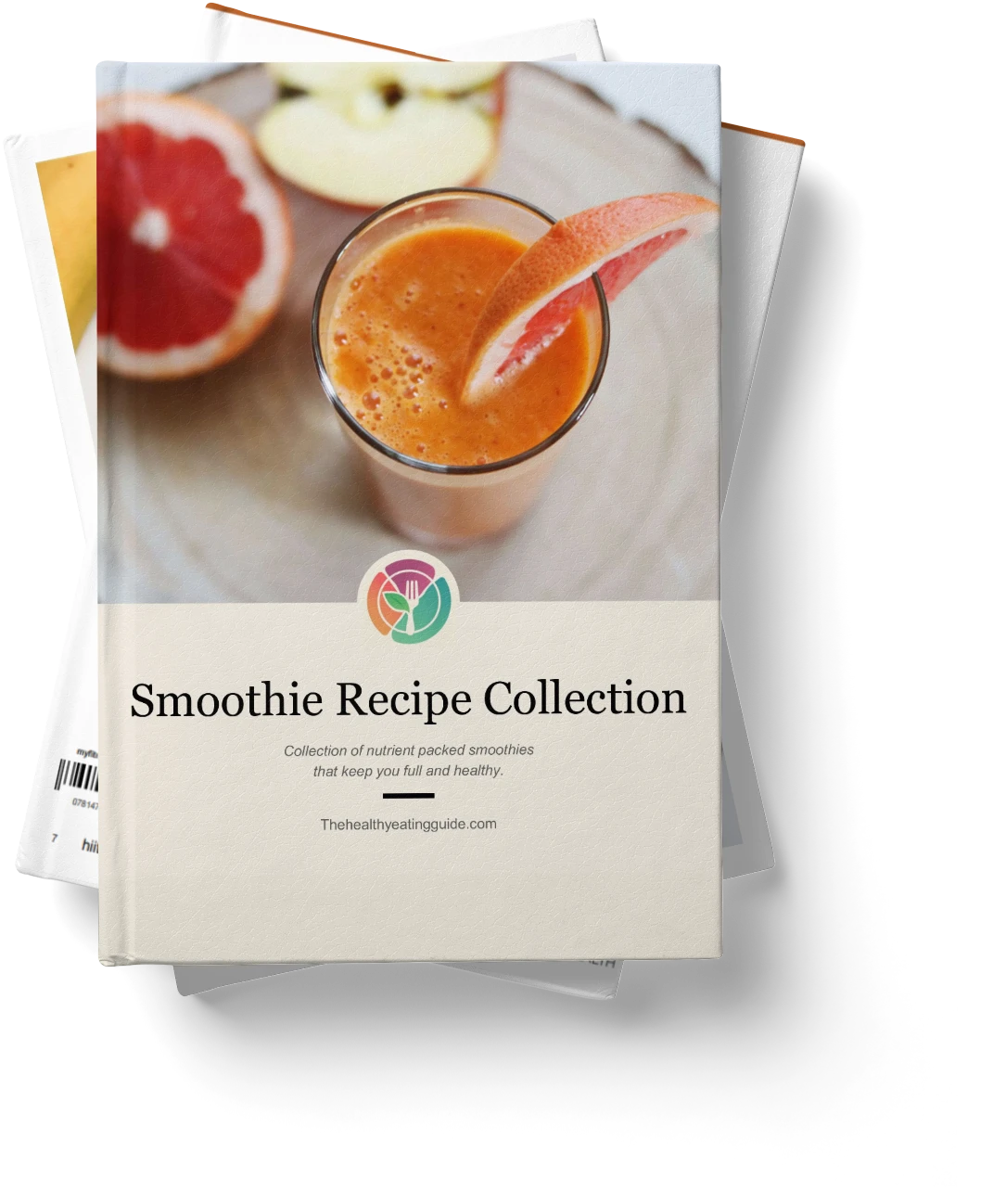 Smoothie Recipe Pack hard cover book stack