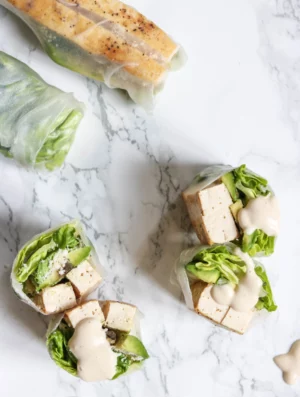Tofu Caesar Summer Rolls