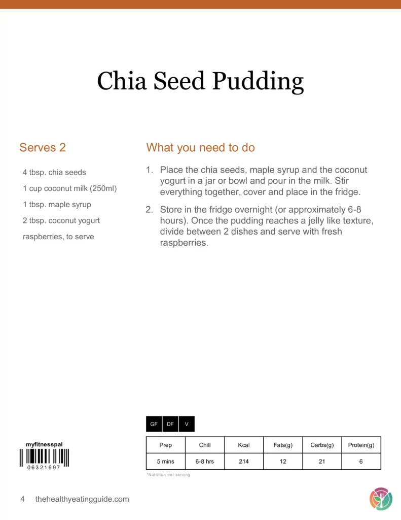 Treats Recipe Pack Chia Seed Pudding Recipe