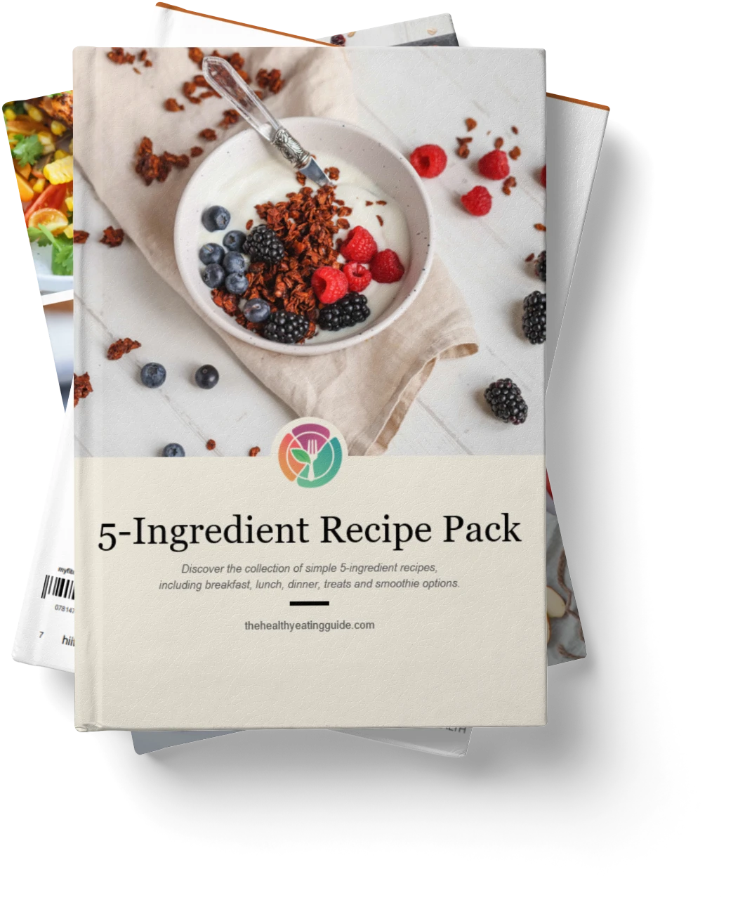 5 Ingredient Recipe Pack hard cover book stack