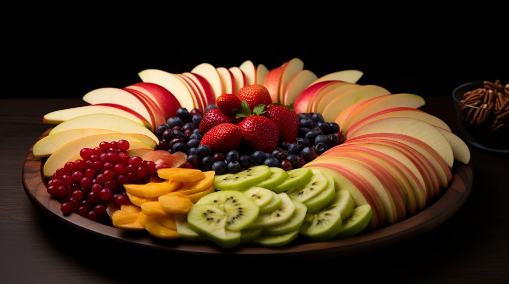 apple slices fruit platter